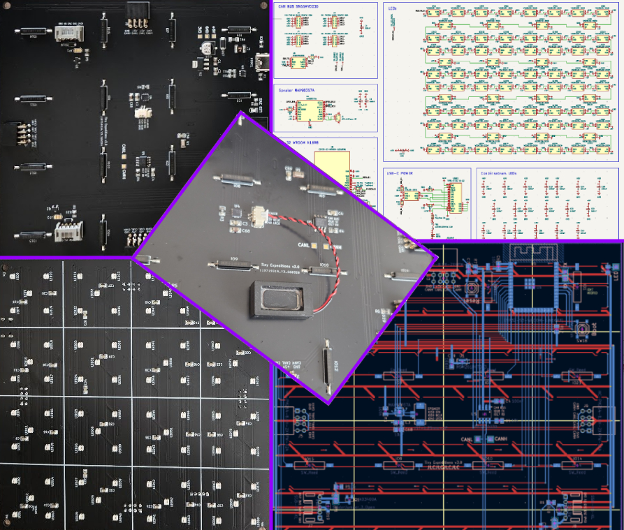 Tiny Expeditions PCB v3 — electronic overview